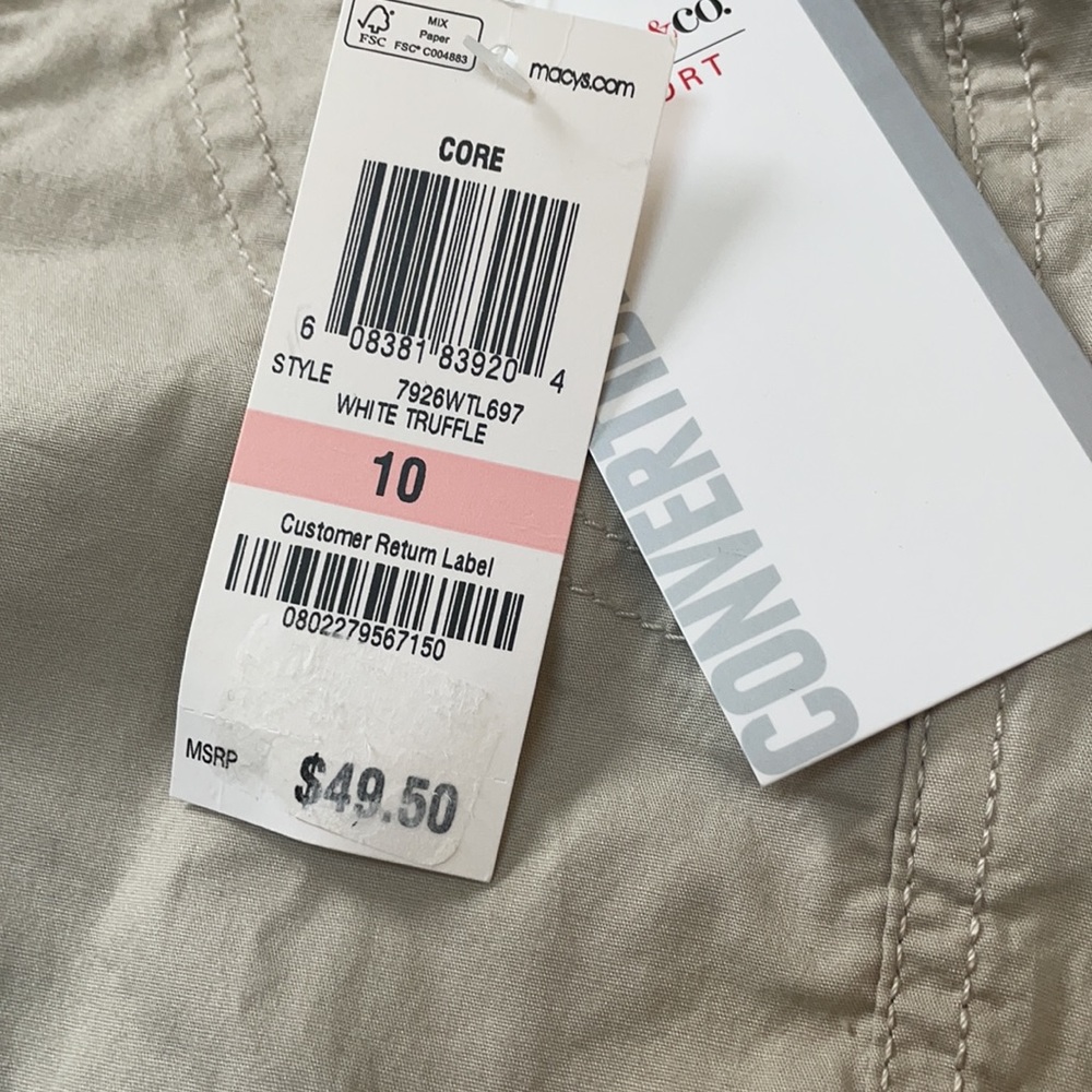 Style & co. Convertible Capri pants NWT - Picture 5 of 9